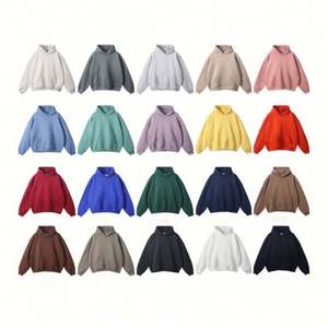 Sudaderas Lisas de Alta Calidad al por Mayor, con Logotipo Personalizado, 18 Colores, Forro Polar, Sudaderas Pesadas para Hombre, Sudaderas Personalizadas - Product Image 2