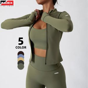Chaqueta de Yoga para Mujer, Nueva, Elástica y Ligera, Sudadera con Capucha para Fitness, Top Deportivo para Correr y Hacer Ejercicio - Product Image 1
