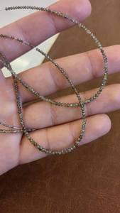 Cuentas de Diamante Natural Facetadas en Forma de Rondelle, 2 mm, 15 Pulgadas, Calidad AAA, para Fabricación de Joyería, Venta al Por Mayor - Product Image 5