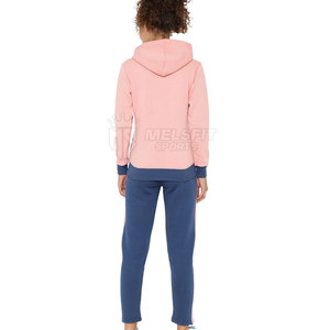 Servicio OEM, Conjunto Deportivo para Mujer, Venta Caliente, Diseño Sólido Informal con Cierre, Uso Diario, Logotipo Personalizado, 100% Algodón, Conjunto de 2 Piezas, Venta al Por Mayor - Product Image 4
