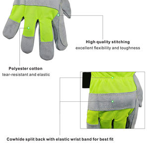 Gants de travail pour hommes conçus pour l'entretien en usine et les tâches sur chantier, offrant confort, flexibilité, une forte adhérence et une protection. - Product Image 2