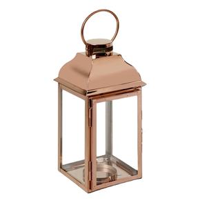 Farol Colgante Vintage de Metal y Vidrio con Acabado en Oro Rosa para Decoración de Iluminación en el Hogar, Bodas y Festivales - Product Image 1