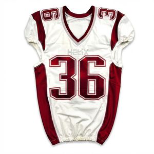 Camiseta de Fútbol Americano con Rayas de Tigre en Naranja y Negro, Diseño Personalizado, Uniforme Deportivo Sublimado para Equipos - Product Image 3