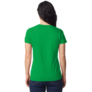 Camiseta de Mujer de Peso Medio en Color Verde Irlandés, Camiseta de Manga Corta de Algodón Suave, Top Básico Informal y Cómodo, Calidad Premium - Product Image 2