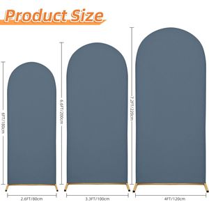 ชุดผ้าคลุมซุ้มโค้งสแปนเด็กซ์ยืดได้ 3 ชิ้น ขนาด 7.2 ฟุต 6.6 ฟุต 6 ฟุต สำหรับงานแต่งงาน งานวันเกิด ฉากถ่ายรูป สำหรับงานอีเว้นท์ - Product Image 2