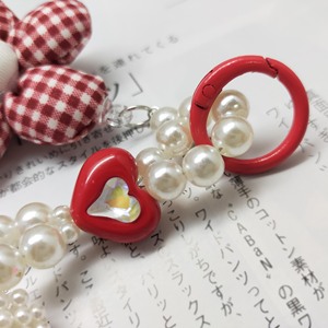 Adorable colgante de tela a cuadros, colgante clásico con lazo y flor, colgante con corazón de perlas y cuentas, colgante para uso diario para mayores de 14 años. - Product Image 1