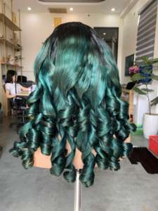 ผมสีหยักศกพร้อมที่ปิดด้านหน้าผม100% แบบไม่ผ่านการแปรรูป - Product Image 2