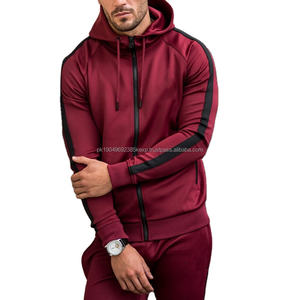 Ensemble de survêtement pour homme avec sweat à capuche à double fermeture éclair personnalisé 350 g/m², pantalon de survêtement en strass Freece, ensemble de 2 pièces, mode streetwear pour homme, taille plus - Product Image 2