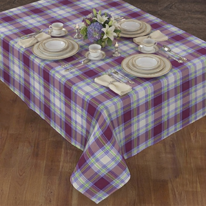 Nappe à carreaux rouge, verte et blanche, imprimée, tissée, lavable, 100% coton, durable, moderne, pour la cuisine - Product Image 4