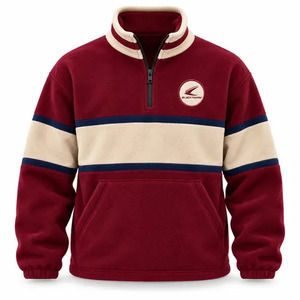 Veste en polaire Sherpa tissée 300 g/m², écologique, personnalisée, pour femmes et hommes, veste bomber thermique contrastée, style streetwear - Product Image 5