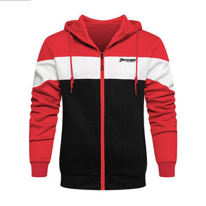 Servicio OEM al por Mayor, Sudaderas con Cremallera para Hombre, Diseño de Primera Calidad, Ligeras, de Color Sólido - Product Image 1