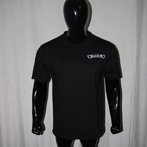 Camiseta negra de peso pesado, 300 GSM, estilo urbano, 100% algodón, estampada con serigrafía, talla americana, estampado completo, URBAN PRODUCTIONS - Product Image 3