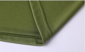 T-shirt de sport vert pour homme, col rond, manches courtes, 100 % coton tricoté, séchage rapide, respirant, pour la gym, l'entraînement et la performance - Product Image 5