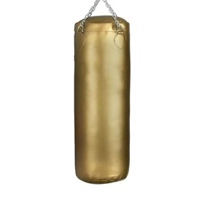 Sac de boxe en PU doré, robuste, rempli de sable, pour adultes - Product Image 1