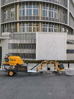 Machine de pulvérisation de mortier industrielle sans tranchée pour la réparation des canalisations, pompe à mortier mobile haute efficacité pour la réparation des fosses d'égout