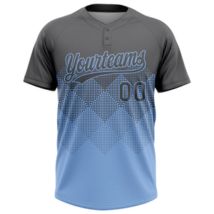 เสื้อเบสบอลซอฟต์บอลแบบมีปุ่มสองปุ่มสำหรับทีมแบบกำหนดเองได้ ชุดยูนิฟอร์มสำหรับเยาวชน ผู้ใหญ่ ผู้ชาย ผู้หญิง ชุดกีฬา - Product Image 1
