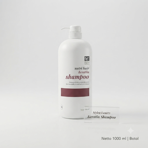 Champú MYLEA LANCRY NUTRI HAIR con keratina para cabello dañado y teñido, 1000 ml con bomba dosificadora - Product Image 1
