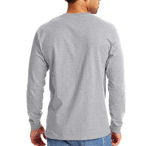 Camiseta Oversize de Manga Larga 100% Algodón para Hombre, Tallas Grandes, Ajuste Holgado, Fabricación Personalizada al por Mayor - Product Image 5