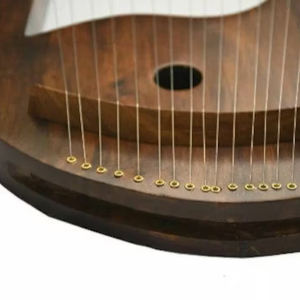 Harpe lyre en bois à 18 cordes, Instrument de musique folklorique Portable pour débutants, avec clé de réglage, sac de transport, Style classique - Product Image 4