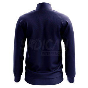 Veste d'entraînement de football légère pour homme adulte, fermeture éclair intégrale, col montant, poches latérales, tissu respirant et anti-humidité - Product Image 3
