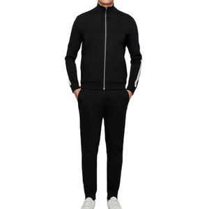Survêtements de sport extensibles pour l'entraînement en plein air, vêtements de course et de jogging, coupe ajustée, veste et pantalon à séchage rapide, ensemble athlétique - Product Image 1
