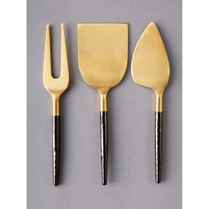 ชุดเครื่องตัดและกระจายชีสขัดเงาสีเงินเคลือบทำจากสเตนเลสสตีลมีที่จับแบบใหม่แบนหนา - Product Image 2