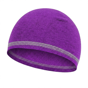 Custom logo breathable <b>Waterproof</b> skull cap helmet Moisture wicking cycling hat Performance running <b>beanie</b> - Product Image 1