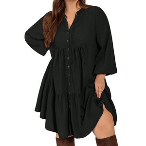 Vestido Midi Estampado para Mujer, Vestido Casual de Verano con Corte en A, Venta al por Mayor - Product Image 4