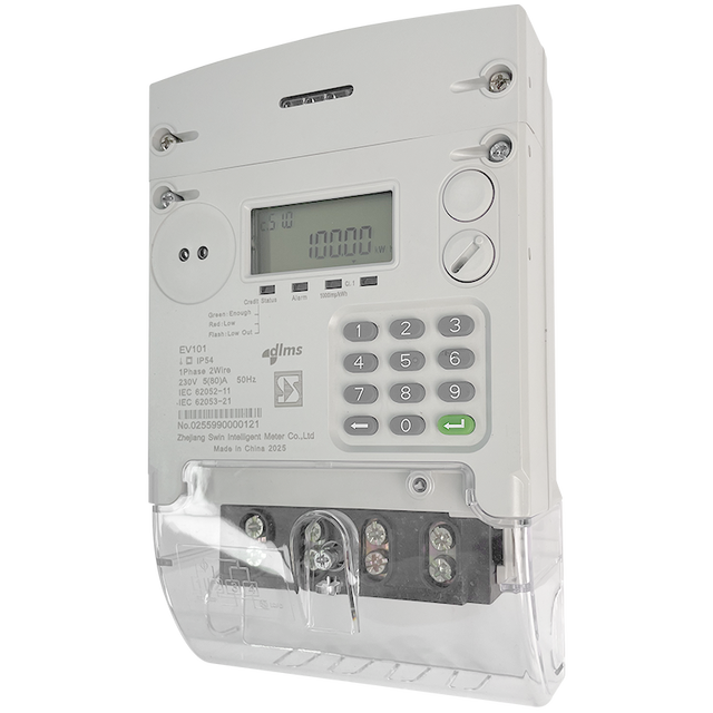 Single Phase Smart Meter with PLC Communication 100A STS Prepaid for Vending Systems in Energy Management