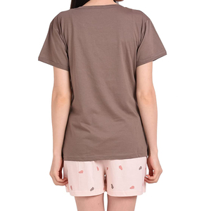 Conjunto de 2 Piezas para Mujer, Shorts de Algodón con Cuello Redondo, Sin Mangas, Color Sólido, Corte Regular, Informal, para Primavera/Verano, Transpirable, Tejido de Punto, Largo hasta la Rodilla - Product Image 5