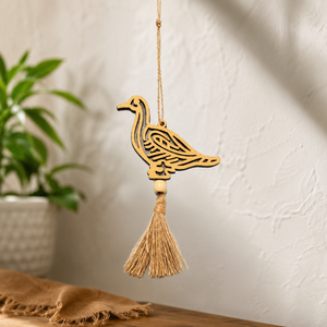 Hot Sale Wooden Christmas Hanging Ornament | Natural Color Xmas Tree Pendant Decoration Rustic Festival Holiday Home Decor <b>Gift</b> - Product Image 2