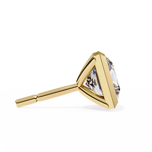 Pendientes de Diamantes con Corte Princesa Vintage de Lujo, Certificados por IGI, Chapados en Oro, Elegantes, Colección de Regalo para Bodas - Product Image 5