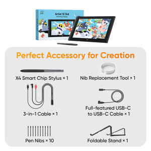 XPPen Artist 12 (Gen 3) Display per <span class=keywords><strong>Disegno</strong></span> con Stilo Intelligente X4, 2 Manopole, 8 Tasti, Tablet Grafico Portatile, Monitor 99% SRGB - Product Image 6