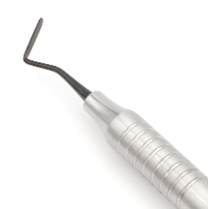 Periotome Postérieur # 6 instruments d'extraction dentaire à double extrémité, à dents crantées, à pointes fines et aiguisées, revêtement TiNi noir, 10 mm - Product Image 2