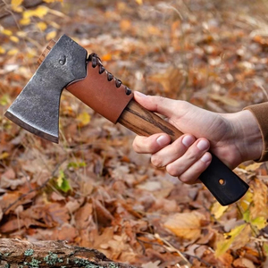 Hand-Forged High Carbon Steel Flat Backed Hammer <b>Axe</b> 13" Full Tang Ash Wood <b>Handle</b> DIY Grade ODM Outdoor Work Gifts - Product Image 1