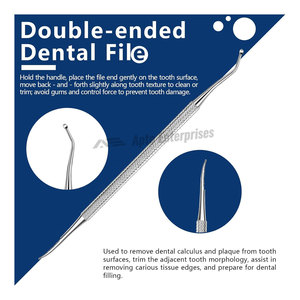 Kit de Herramientas Dentales, Set de Limpieza Dental de 6 Piezas, Espejo Dental, Palillo, Espátula, Lima, Pinzas, Acero Inoxidable 304, Profesional, Manual - Product Image 3