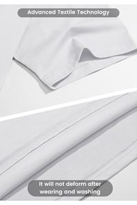 T-shirts pour hommes de haute qualité, col serré, 400 g/m², 100 % coton, streetwear, impression personnalisée, logo sur mesure. - Product Image 5