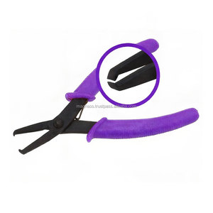 Cortadores de extremos de cuentas de 130 mm con mango cómodo, herramienta de corte de precisión para joyería, para trabajar con cuentas y alambres, color rojo - Product Image 2