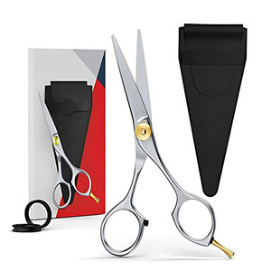 Stainless Steel 4Cr13 Professional Grooming <b>Scissors</b> Blunt Tip Right-Handed Medium Handle <b>Beard</b> Mustache Nose Ear Hair Precision - Product Image 1