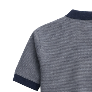 Camiseta Polo de Punto a Rayas para Hombre, Manga Corta, Corte Ajustado Informal, Transpirable, Moda Ejecutiva, Ropa de Primera Calidad, Colecciones de Alta Gama - Product Image 4