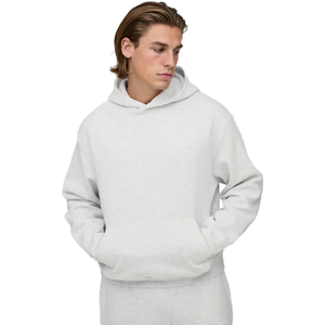 Modern Casual Pullover Adjustable Hood Kangaroo Pocket Ribbed Hem Relaxed Silhouette <b>Long</b> Sleeve Stylish <b>Oversized</b> Men <b>Hoodie</b> - Product Image 1