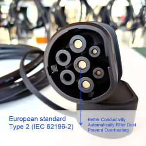 EV Charger Schuko to CEE <b>Plug</b> Adjustable Output Wholesale 7KW Custom logo EVSE 5M Type 2 32A Portable EV Charging Stations - Product Image 2