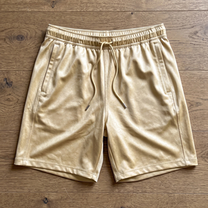 Shorts Bermuda en Velours Satiné pour Homme, Taille Mi-Haute avec Cordon de Serrage, Style Urbain avec Poches - Product Image 1