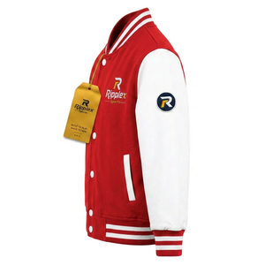 Classic Kids Varsity <b>Jacket</b> <b>Canvas</b> Cozy Sporty Comfortable Fit Waterproof Eco-Friendly OEM Service - Product Image 3