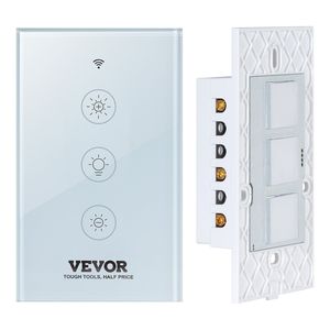 WiFi Smart luce Dimmer interruttore 100-250V AC wi-fi 2.4GHz 15%-continuo oscuramento LED dimmerabile Touch Panel telecomando App - Product Image 1