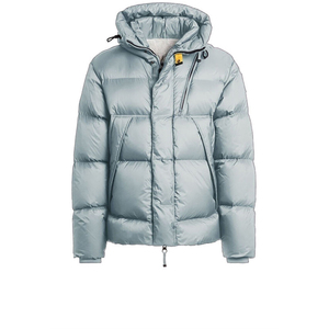 Blouson matelassé à capuche vert olive pour homme, fermeture éclair, coupe-vent, rembourrage épais en duvet, vêtement d'extérieur décontracté d'hiver, manches classiques - Product Image 3