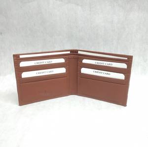 Cartera de Cuero Genuino para Hombre, Diseño de Diseñador, Bloqueo RFID, Tarjetero Delgado, Monedero con Logotipo Personalizado, Patrón Tejido a Crochet, Diseño Simple Bifold - Product Image 3