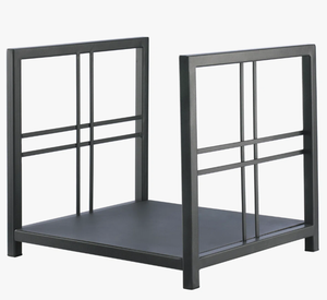 Wholesale Modern Geometric Metal Firewood Rack Indoor <b>Fireplace</b> <b>Log</b> Storage <b>Holder</b> Custom Manufacturer Square Steel <b>Log</b> Stand - Product Image 1