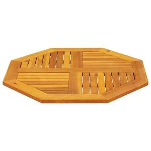 Mesa de exterior duradera de 31,5 pulgadas de madera maciza de acacia con tablero de color madera natural - Product Image 5