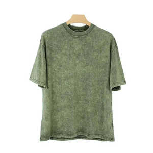 Camisetas de Hombre con Diseño Personalizado, Lavado Ácido, 100% Algodón, Tallas Grandes, Estampado Gráfico, Logotipo, Estilo Vintage, Camiseta de Manga Corta para Hombre - Product Image 2